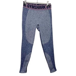 Gymshark Flex Leggings Purple Navy Marl Cropped Seamless Women’s Size Small